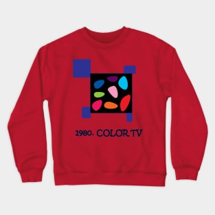 1980. Color TV Crewneck Sweatshirt